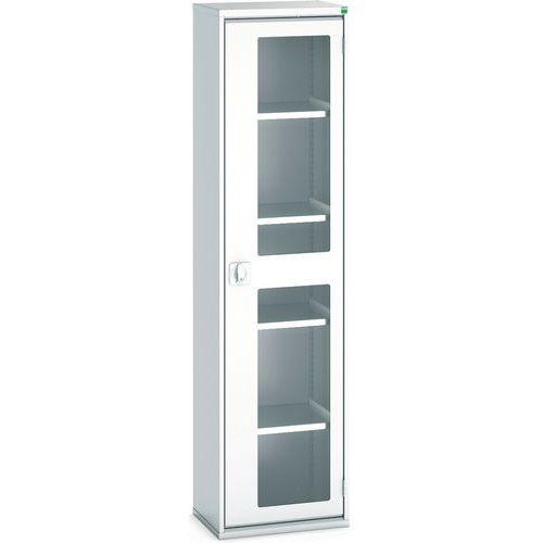 BOTT 1 ARMOIRE VERSO PORTES TRANSPARENTES AVEC 4 TABLETTES 525X350X2000_BOTT