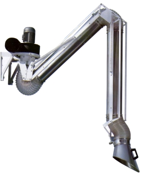 Bras aspirant en inox AISI 316 - Série EPI - Anticorrosion pour industries chimiques, pharmaceutiques et alimentaires_0