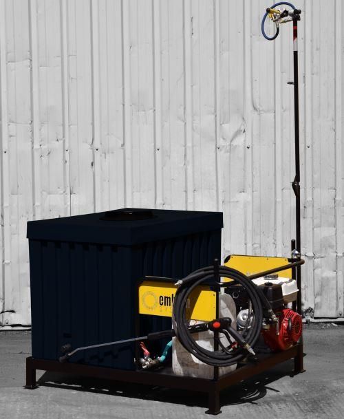 Brumisateur et nettoyeur haute pression sur châssis métallique skid - Moteur Honda - Fabriqué en France_0