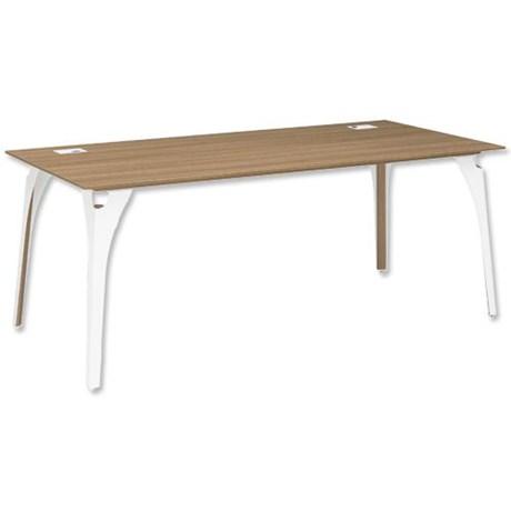 BUREAU DE DIRECTION PIEDS MÉTAL XENON MERISIER ITALIEN L.190 CM