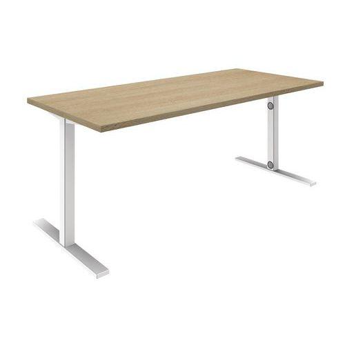 BUREAUX DROIT FIXE IDEA L 180 CM CHENE - QUADRIFOGLIO