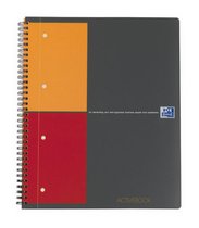 CAHIER SPIRALES OXFORD ACTIVEBOOK A+ 24 X 29,7 CM - BLANC LIGNÉ - PERFORÉ 4 TROUS - 160 PAGES