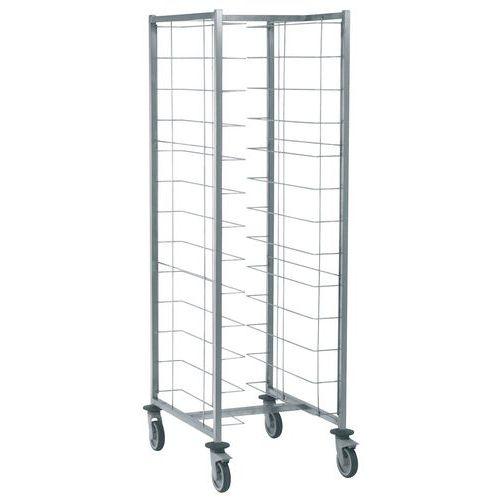 CHARIOT DE CAFÉTÉRIA 1 X 12 NIVEAUX ENTRÉE SENS LONGUEUR
