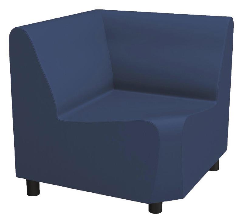 CHAUFFEUSE D\'ANGLE 90° IZARI ENDUIT PVC M1 BLEU NUIT - MANUTAN COLLECTIVITÉS