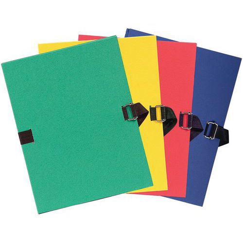 CHEM. DOS EXTENSIBLE AVEC RABAT PAPIER 24X32CM COL. ASSORT. - EXACOMPTA