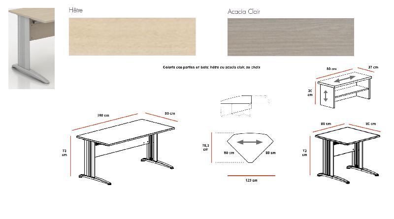 Composition d'angle Sigma - Mobel Linea - Argent Ral 9006, Acacia clair_0
