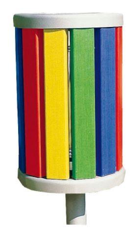 CORBEILLE COLORÉE BARCELONE - 60 LITRES - BOIS EXOTIQUE - ALUMINIUM_0