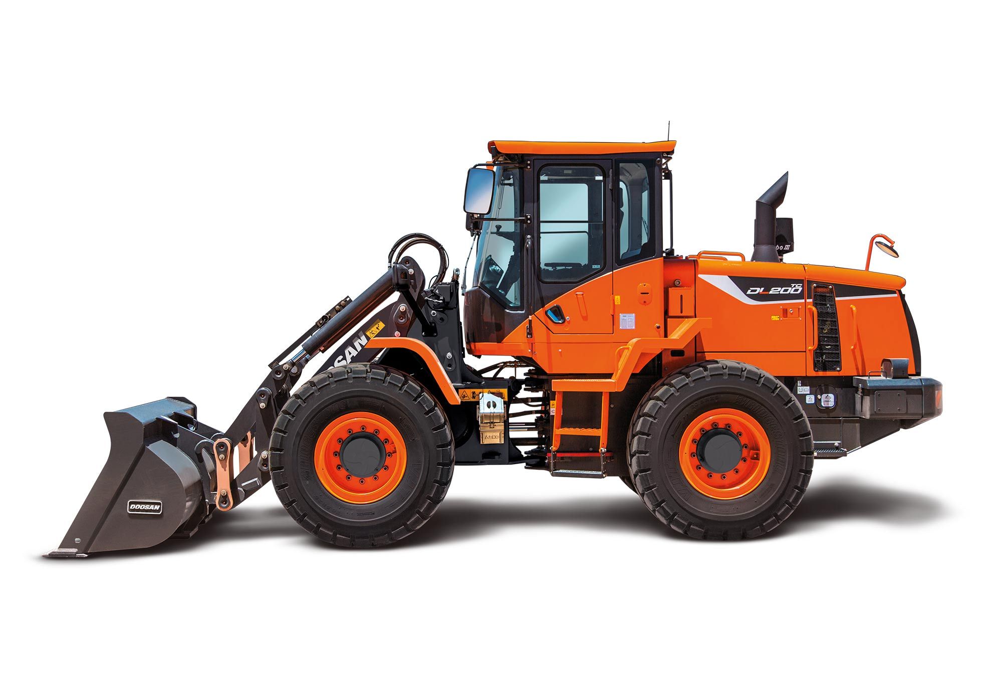 DL200TC-5 Chargeuse sur pneus Doosan, capacité godet 1,9 m³ et moteur Perkins 4.5 - 144 CV_0