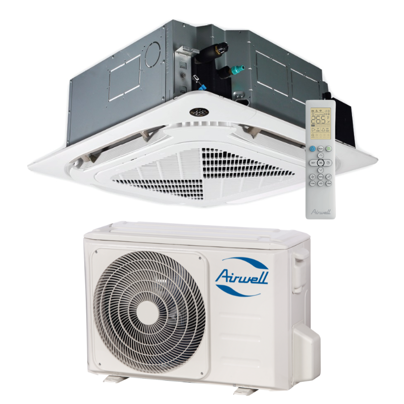 Ensemble Climatisation avec Unité extérieure YDAX et Unité intérieure Cassette 900 x 900 CDMX 7 kW - Airwell - AIRGAINCASSM7K_0