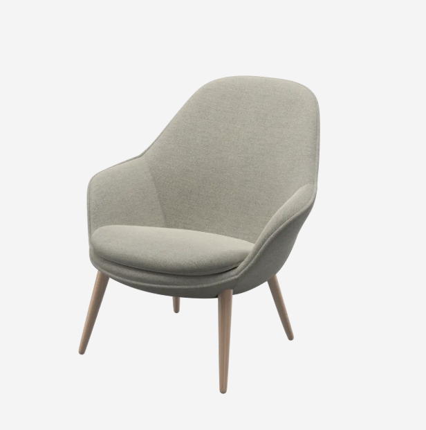Fauteuil d'accueil raffiné avec design scandinave_0