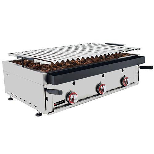 GRILL CHARCOAL GAZ AVEC 6 RAMPES TECHNITALIA