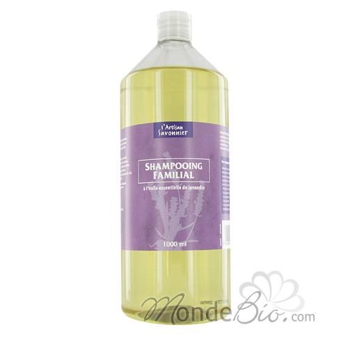 L ARTISAN SAVONNIER - SHAMPOING FAMILIAL À L'HUILE ESSENTIELLE DE LAVANDIN 1L