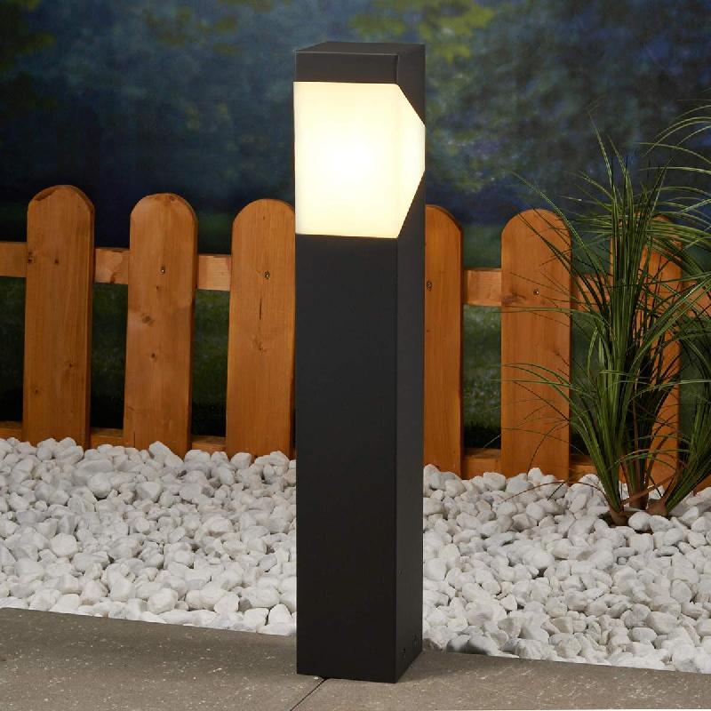 LUCANDE, LUMINAIRE POUR SOCLE KIRAN, 60 CM, GRIS, MÉTAL, IP44, E27