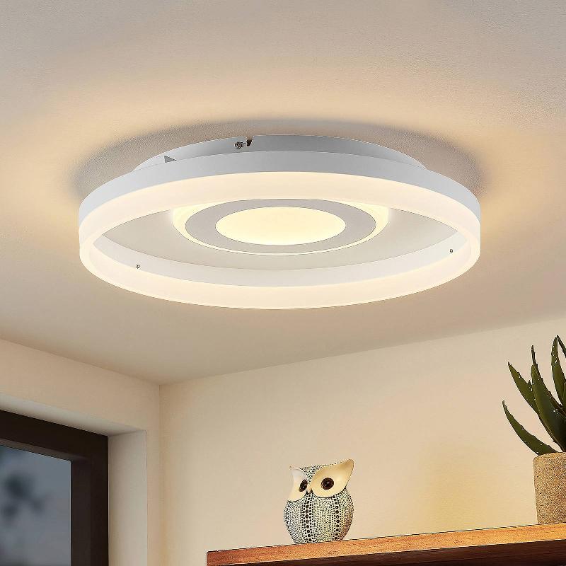 LINDBY GULDA PLAFONNIER LED, RBGW, BLANC