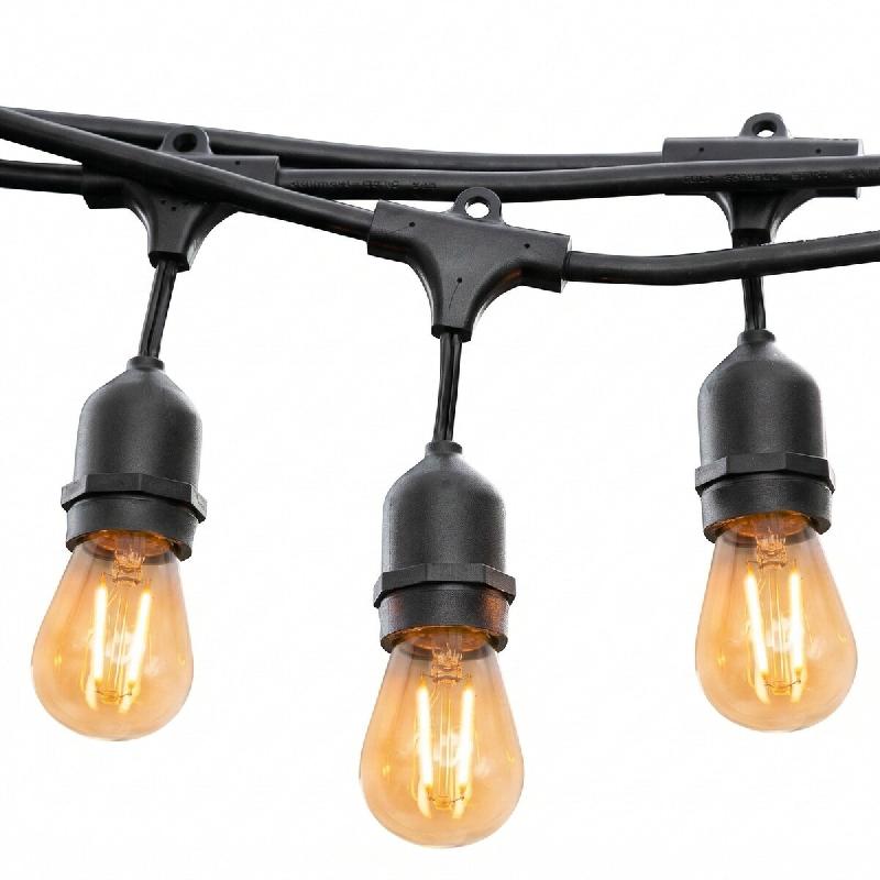 Lumisky Guirlande connectable MAFY 20 ampoules E27 10M PVC Noir - noir 3666162009588_0