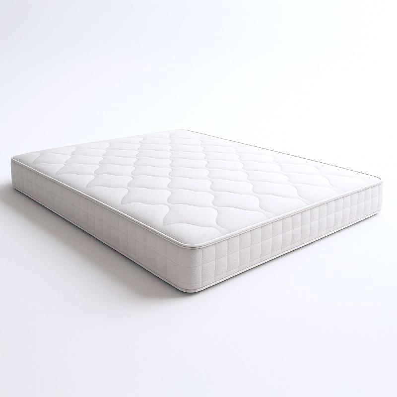 Matelas simple 90 x 200 | Ressorts ensachés et Memory Foam | H 25 cm | Ignifuge | Anti-allergique - blanc NURITOPH25-90X200X25_0