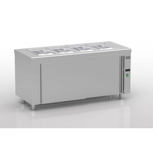 MEUBLE BAIN-MARIE SEC AVEC RÉSERVE NEUTRE ERATOS - 700 X 2000 MM