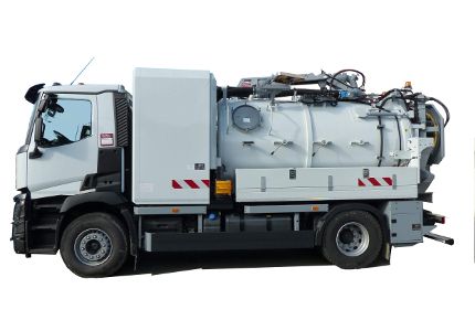 Camion hydrocureur Rivard