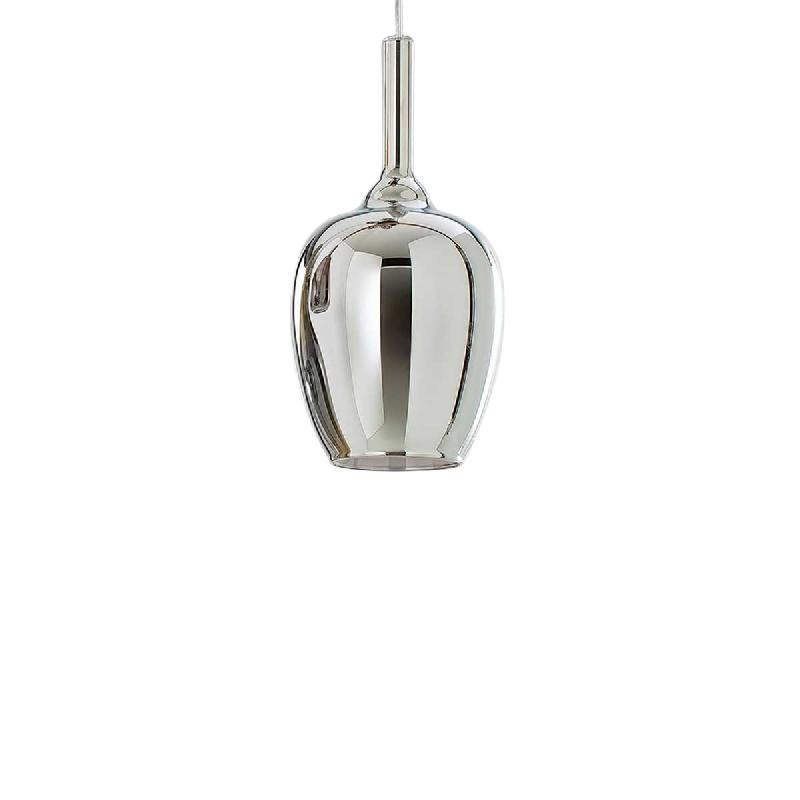 Ofelia S/10 Mini Lampe À Suspension - Diffuseur Miroir En Verre Borosilicate Chromé, Câble 3M, Connexion G9 - Gea Luce - argenté OFELIA S/10 MINI_0