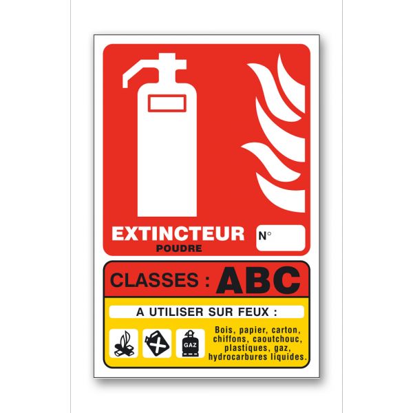 PANNEAU EXTINCTEUR ABC