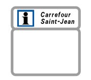 Panneau de signalisation - Indication services et tourisme CE3b - Informations dans le panneau du bas_0