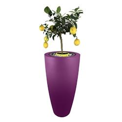 PLAST'UP ROTOMOULAGE Pot de fleurs conique delight 200l - VIOLET - violet 0669014882257_0