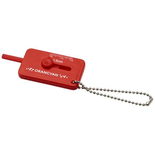 Porte-clés vérificateur de sculptures de pneu - modèle Kepi 21085003 - en plastique GPPS_0