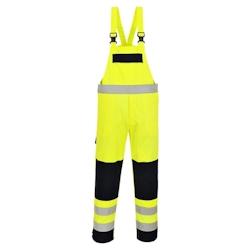 Portwest - Cotte à bretelles anti feu multirisques HV Jaune / Bleu Marine Taille 3XL - XXXL jaune 5036108193899_0