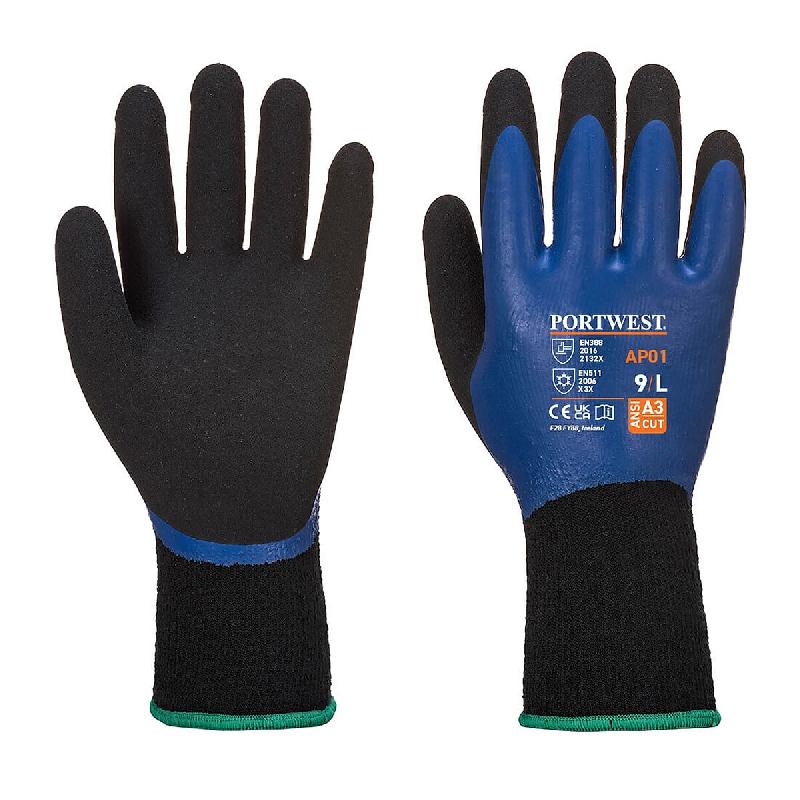 Portwest Gants Thermo Pro Glove Bleu/Noir S - Taille 7 - 7 bleu multi-matériau AP01B8RS_0