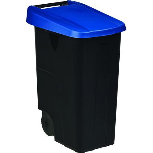 POUBELLE MOBILE COUVERCLE PLEIN MOVATRI GREEN - 85L - BLEU - ROSSIGNOL PRO