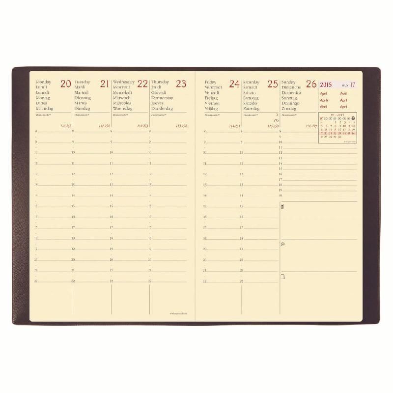 QUO VADIS AGENDA AFFAIRES PRESTIGE - 10 X 15 CM - NOIR - 2016