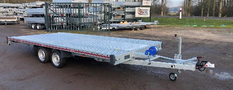 Remorque porte voiture-plateau - 5,00 X 2,10 M - 2700 KG - TA-NO UNO STD 27.50_0