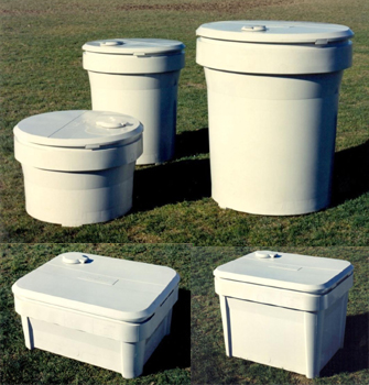 Réservoir d'eau circulaire et rectangulaire - 300 à 1000 L - récupération d'eau_0