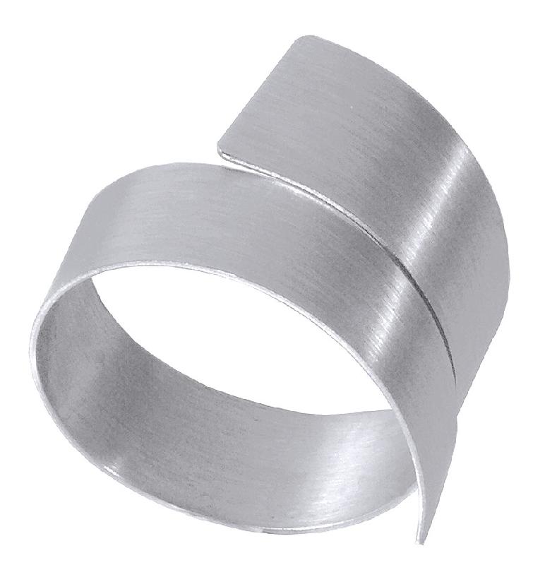 RONDS DE SERVIETTES, MATS SATINÉS, DIAMÈTRE 3,5 CM, LARGEUR 3 CM