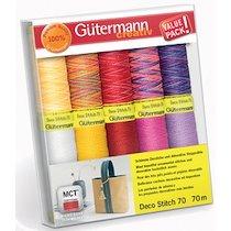 GÜTERMANN SET DE FILS À COUDRE DECO STITCH 70, ASSORTIMENT 1