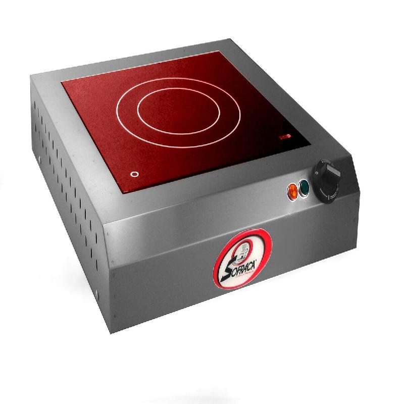 SOFRACA Réchaud Vitrocéramique 3500 W - 1 Plaque - Réf:27102SSP - 27102SSP_0