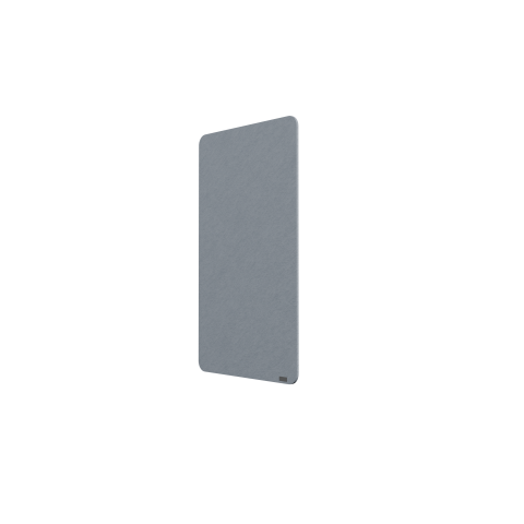 PANNEAU ACOUSTIQUE POUR PLAFOND JULIA EN PET 12 MM - FIXATION PAR CÂBLES POUR PLAFONDS DURS - FORME RECTANGLE - L 70 X H 120 CM -GRIS NUAGE