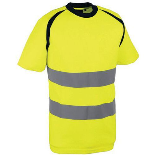 T-SHIRT 100% POLYESTER BIRD-EYE 150 GM² JAUNE XXXL