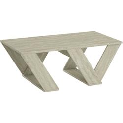 Table basse en aggloméré Pipra travertine Hanah Home - 8684283438921_0