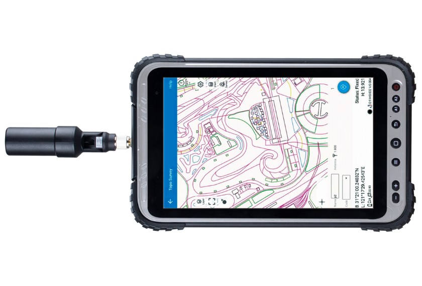 Tablette Android 10 avec module GNSS intégré haute précision et antenne - P8H_0