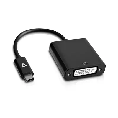 V7 USB-C mle vers DVI-D femelle Adaptateur Noir - Cble_0