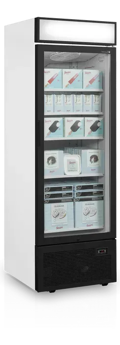 Vitrine congélateur verticale pour glaces avec 1 porte chauffante -... - PUFSC1450GCP NF_0