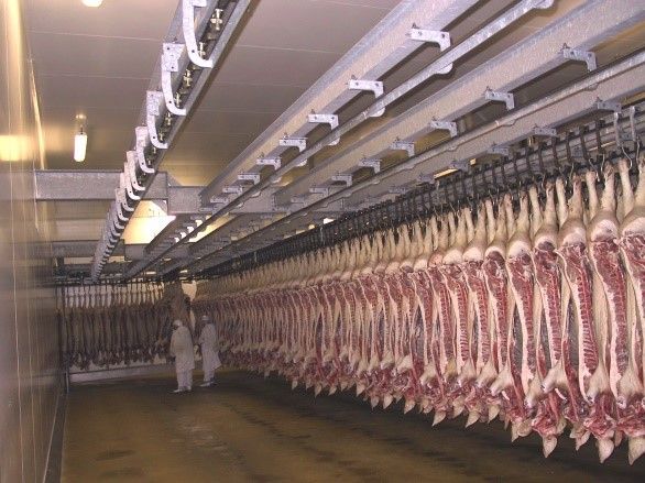 Rail boucherie Couédic Madoré - réseau birail lourd en IPN 80 pour fortes charges_0