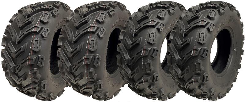 24x10.00-11  24x9.00-11 ATV Quad Tyres 6ply P3128 Tubeless 45J  48J (Lot de 4)_0