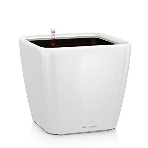 LECHUZA QUADRO PREMIUM 21 LS POT DE FLEURS, WHITE HIGH-GLOSS, 43_0