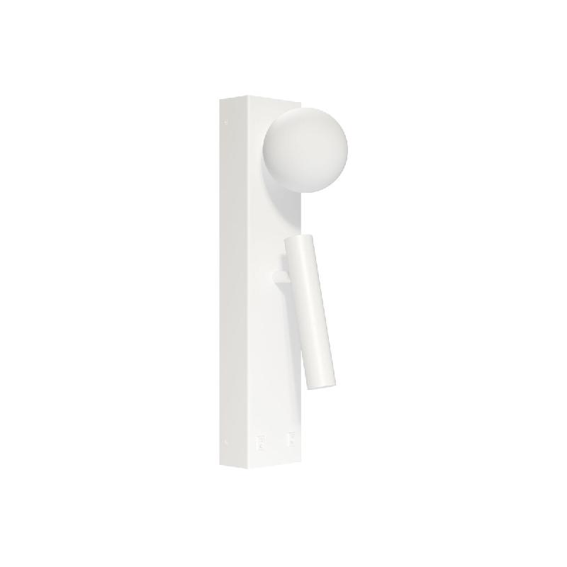Applique Murale Led Sphere Alp 20W 360° 3000K Blanc Mat - Spot Inférieur Orientable, Design Sphérique Moderne - Beneito & Faure - blanc 8436590210055_0