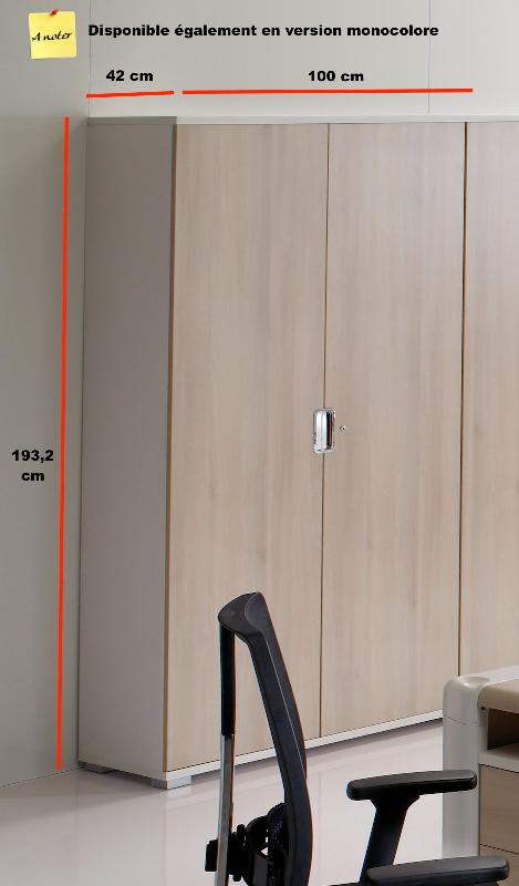 Armoire haute à portes battantes TAK - Mobel Linea - Blanc pastel_0