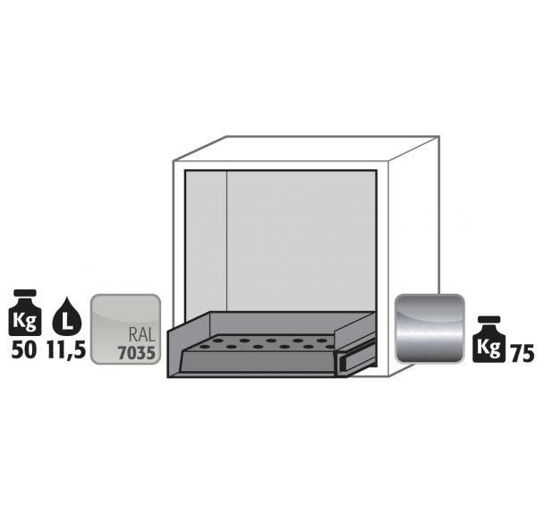 ARMOIRE SÉCURITÉ S. PAILLASSE UB-S-90 UB90.060.059.UL.S GRIS - MANUTAN COLLECTIVITÉS