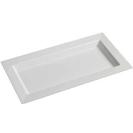 ASSIETTE JETABLE PLASTIQUE SOLIA DIAMANT AVEC BORD BLANC 19.5 X 19.5 CM (VENDU PAR 100)