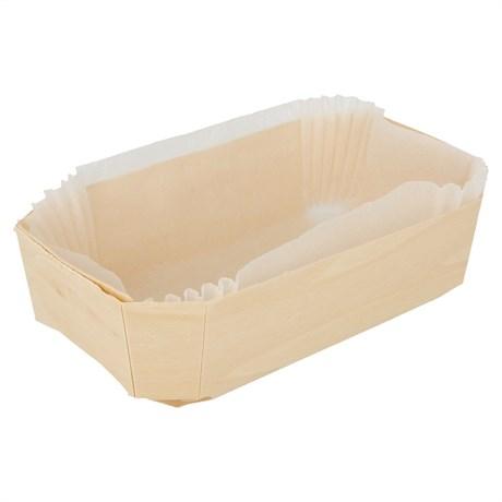 BARQUETTE BOIS NATUREL + MOULE 14X9X4.5 CM (VENDU PAR 400)
